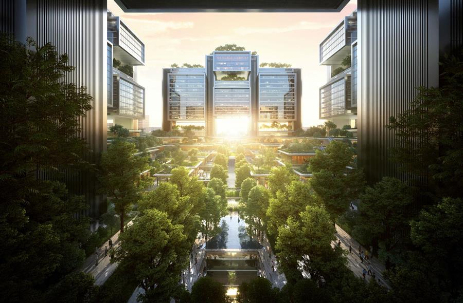 福斯特+合夥人赢得(de)中國新交通(tōng)發展項目--光明(míng)樞紐的設計競賽